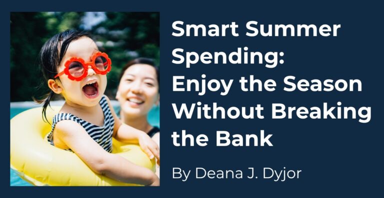 Smart Summer Spending Article Featured Image of a baby girl and mother in a pool